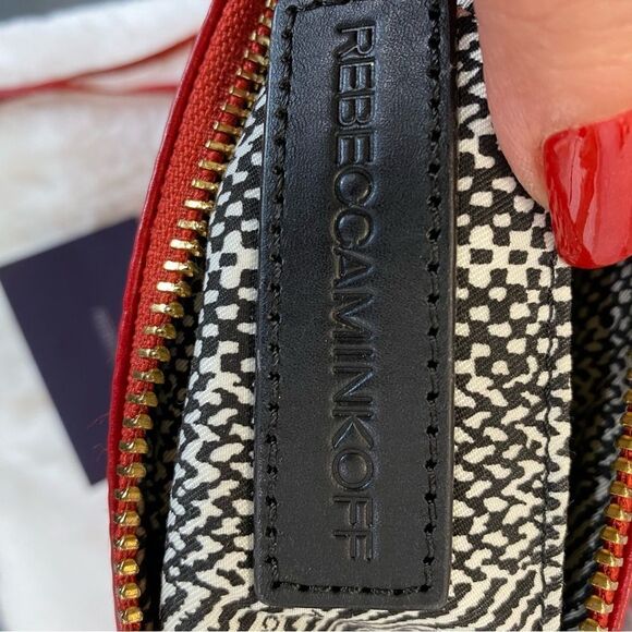 Rebecca Minkoff full size MAC red pebbled leather crossbody bag - Picture 7 of 16